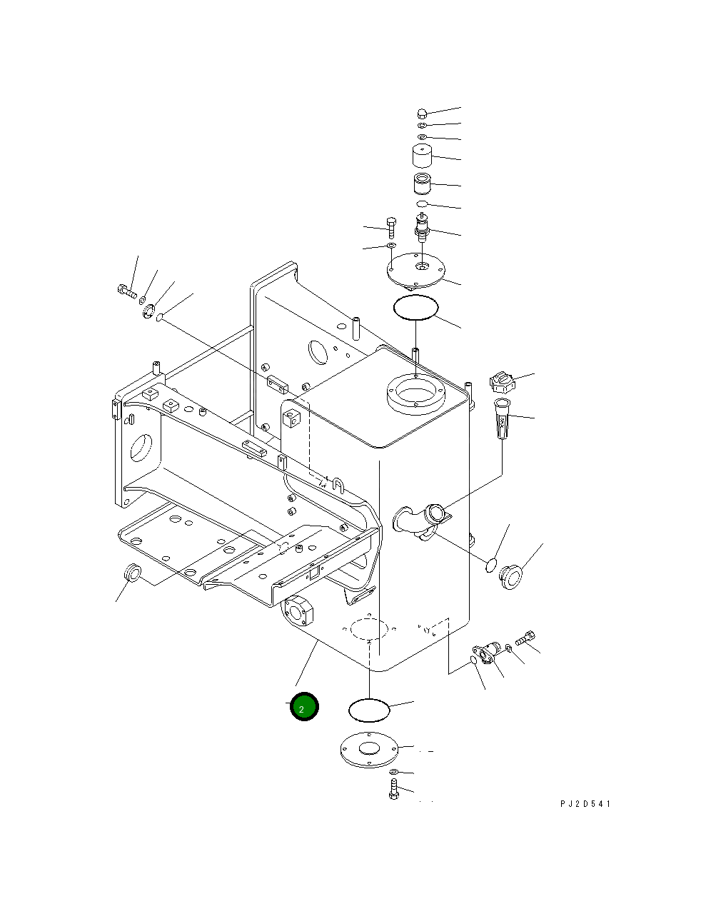 Бак 569-60-81111 Komatsu