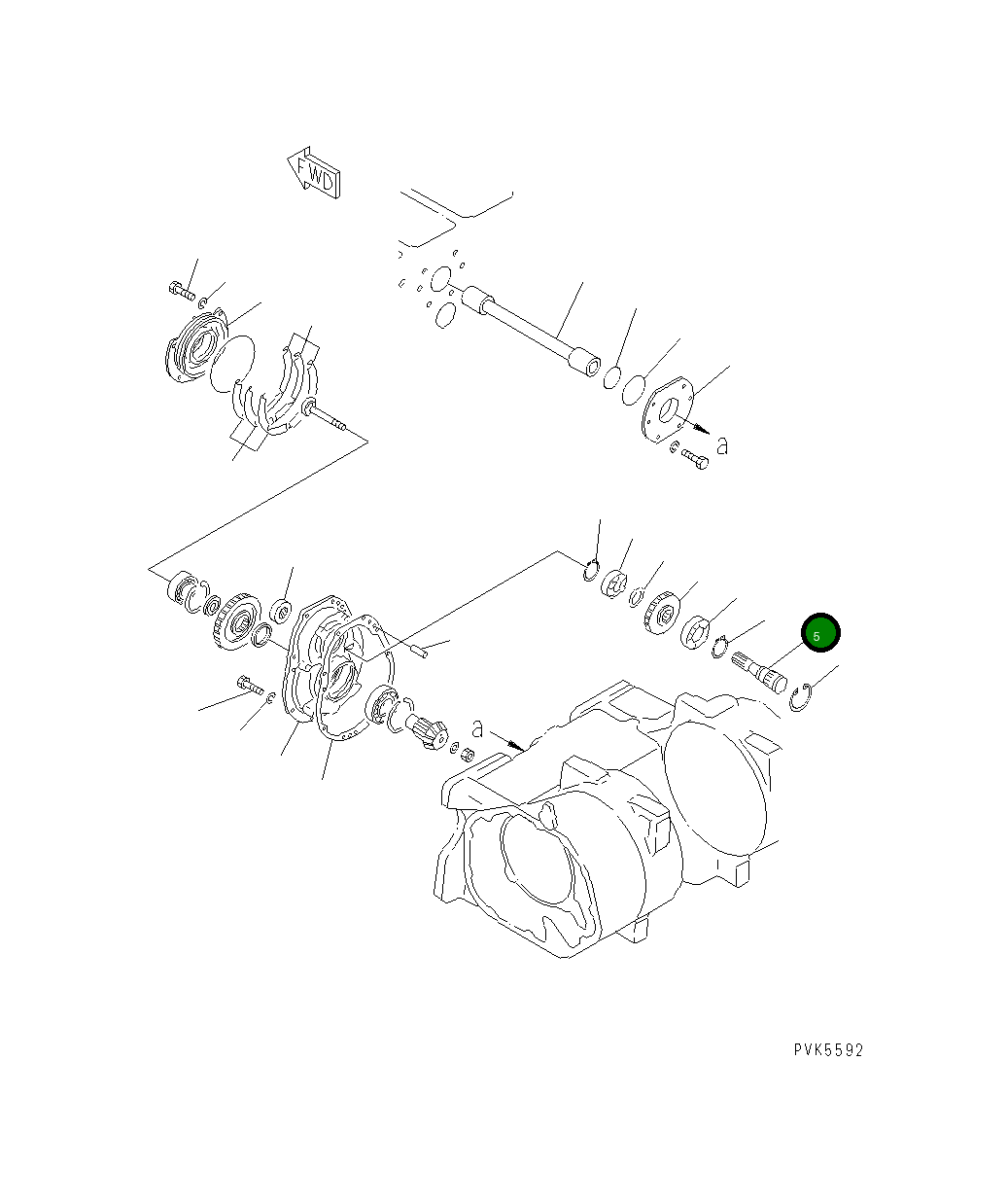 Вал 101-Z61-2290 Komatsu