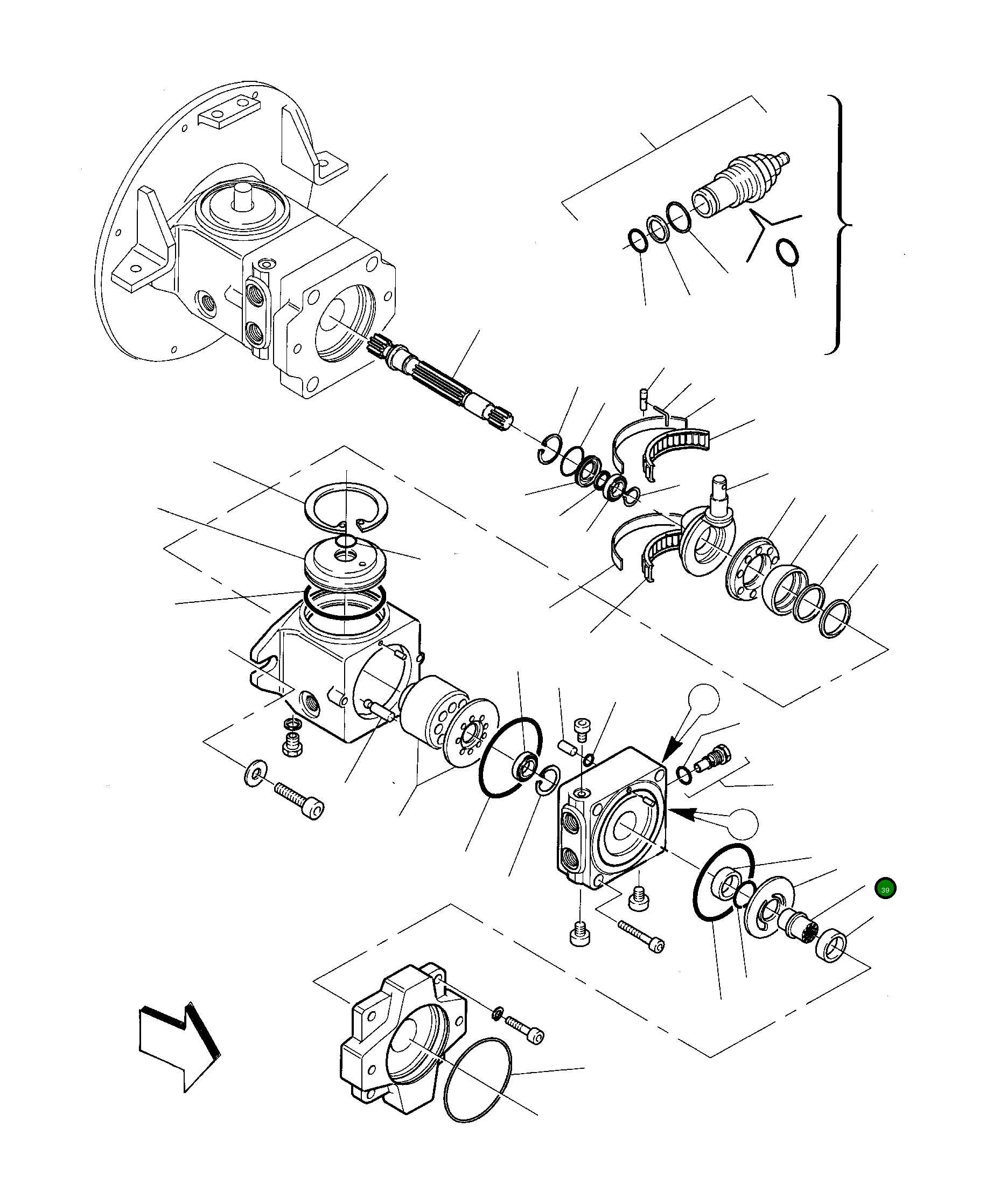 Вал 840225102 Komatsu