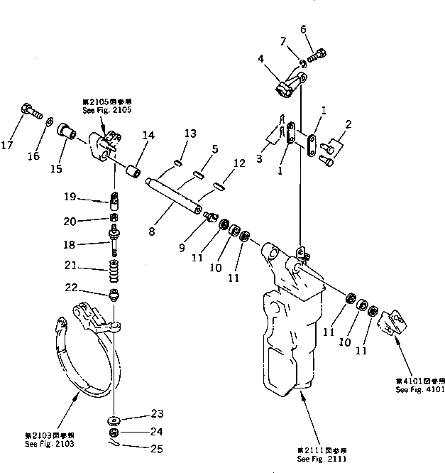 Вал KZ10-01-7180 Komatsu