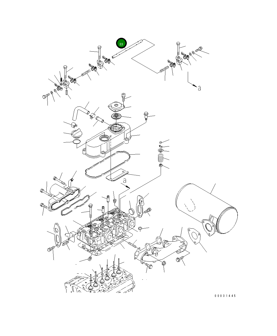Вал KT15861-1426-3 Komatsu