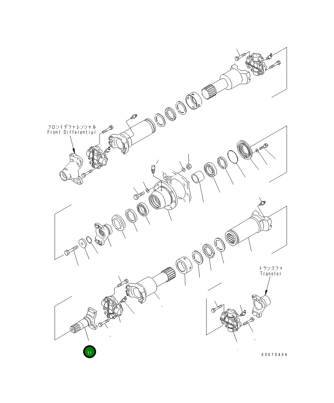 Вал 426-20-15211 Komatsu