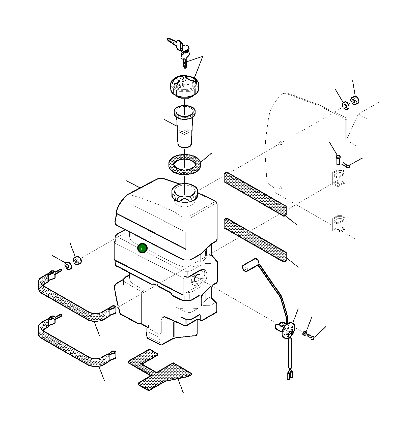 Бак 3F3011054 Komatsu