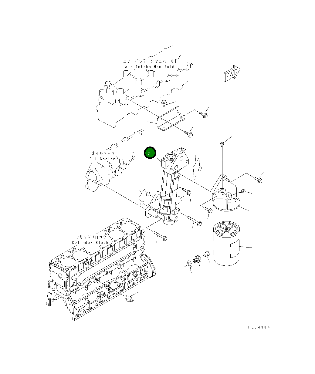Адаптер 6221-51-6410 Komatsu