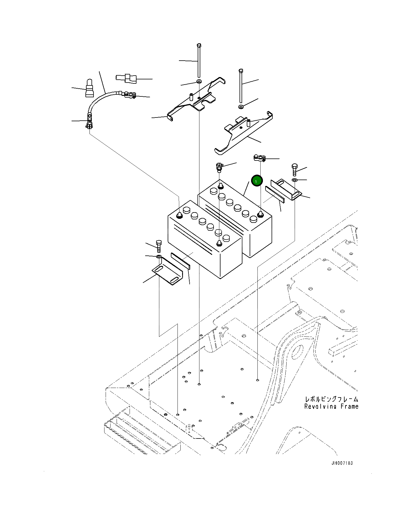 Аккумулятор WET (115E41R) 080010115E Komatsu