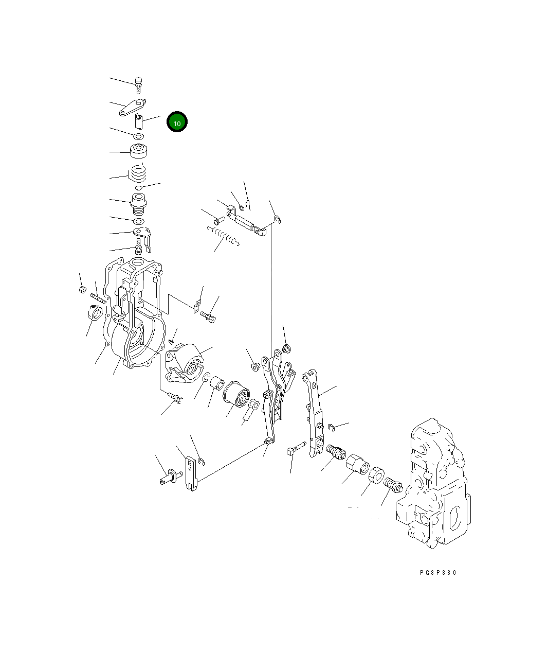 Вал DK154324-2700 Komatsu