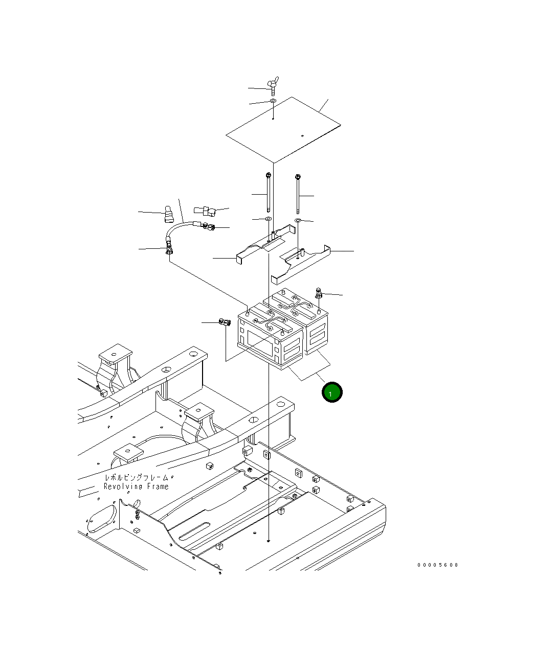 Аккумулятор 20E-06-K1680 Komatsu