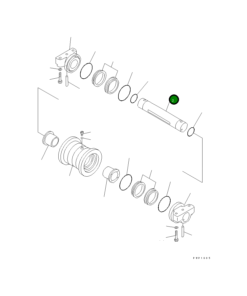 Вал 20Y-30-38590 Komatsu
