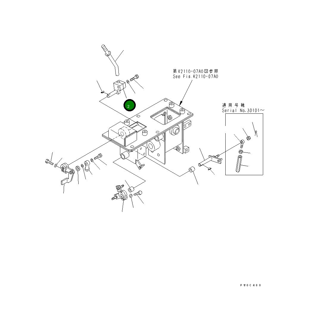 Вал 12G-43-51710 Komatsu