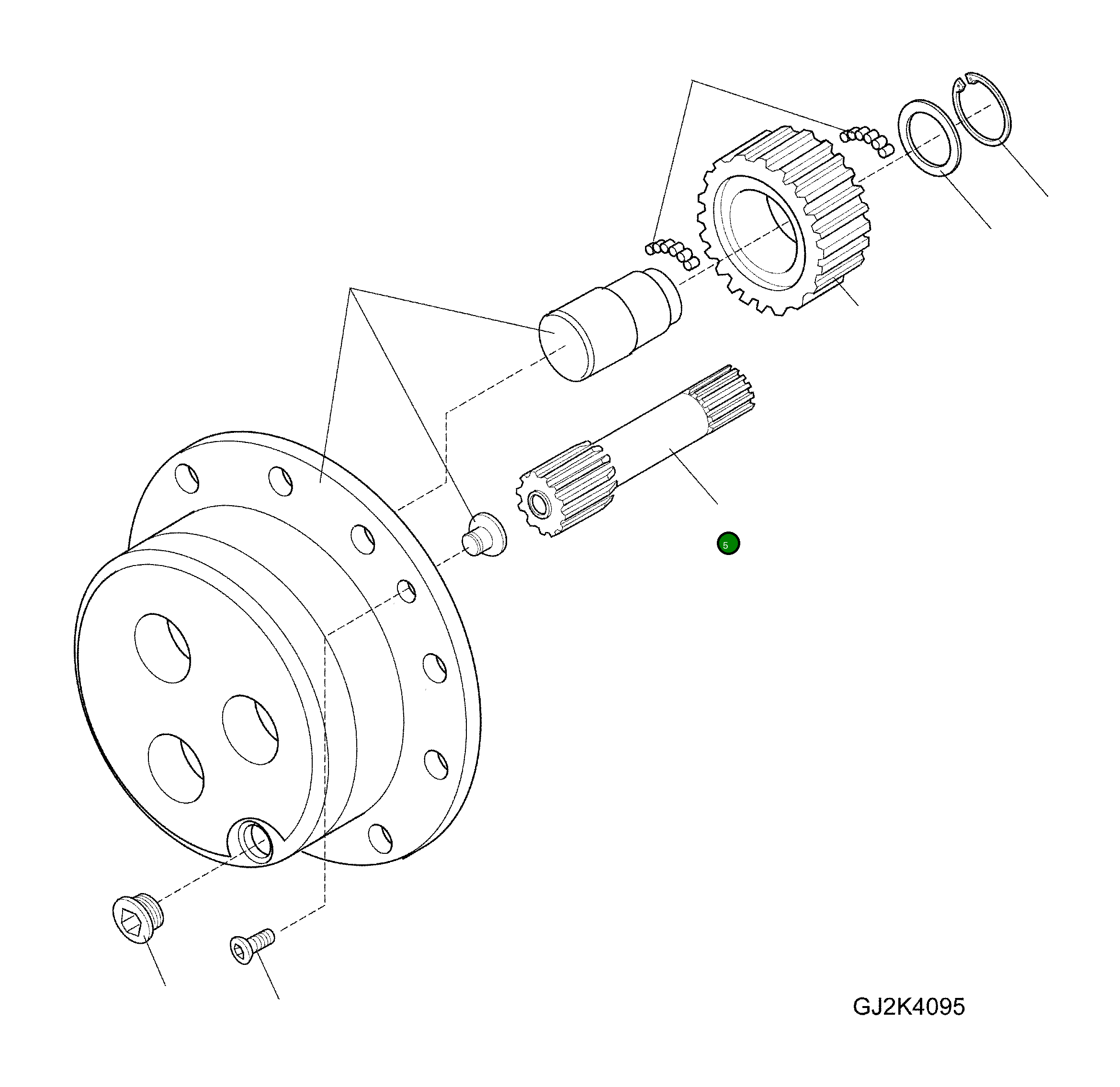 Вал 42T-22-H0R10 Komatsu