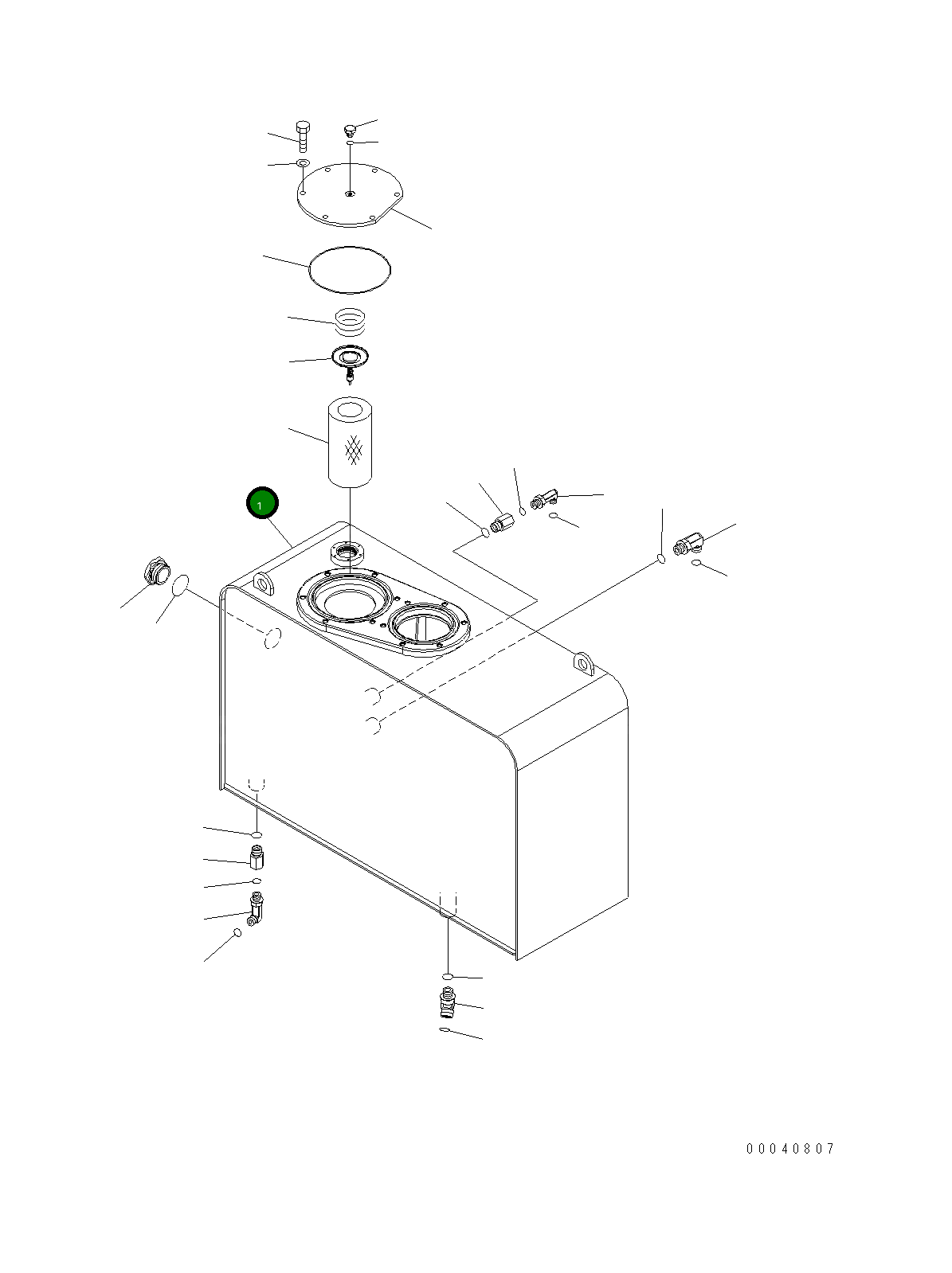 Бак 423-60-45310 Komatsu