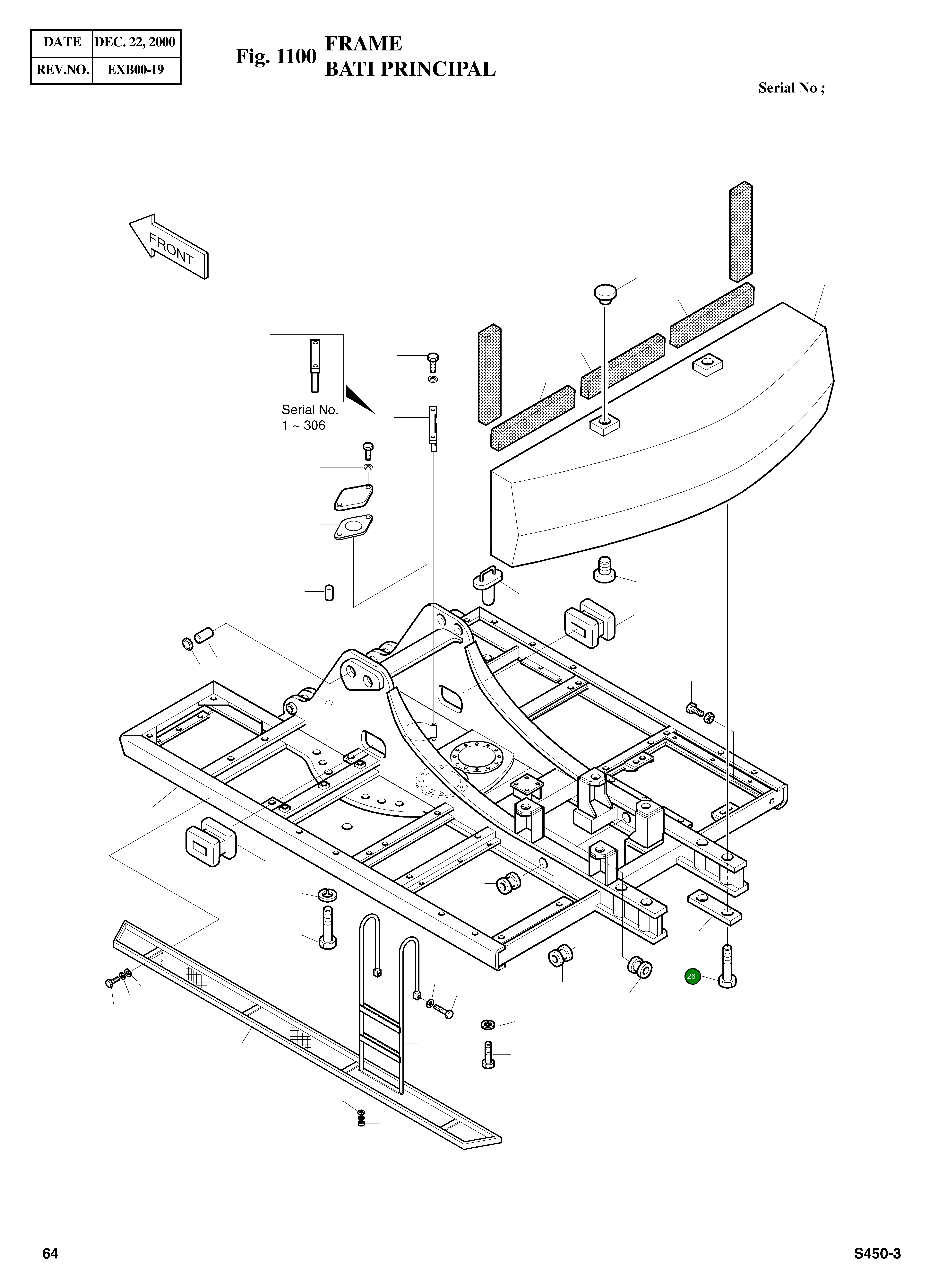 Болт M39X3X370 2120-4047 Komatsu