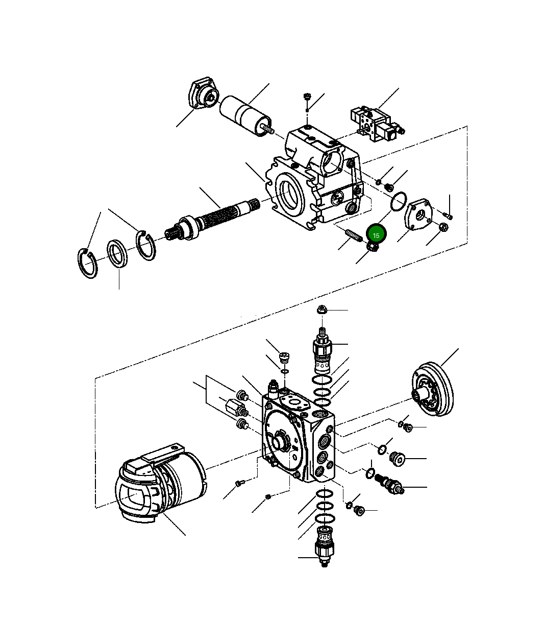 Болт, 1/4NC X 1/2 27 752 R1 Komatsu