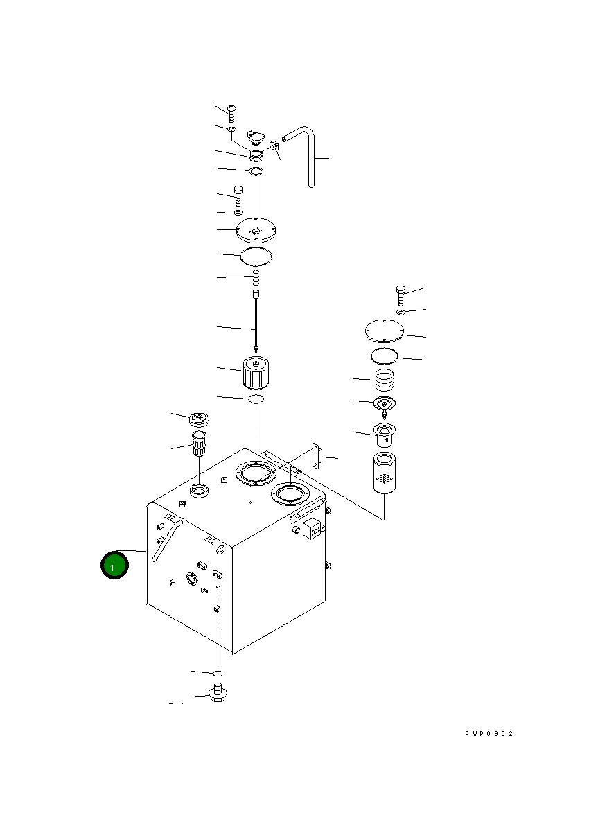 Бак 20E-04-K1517 Komatsu