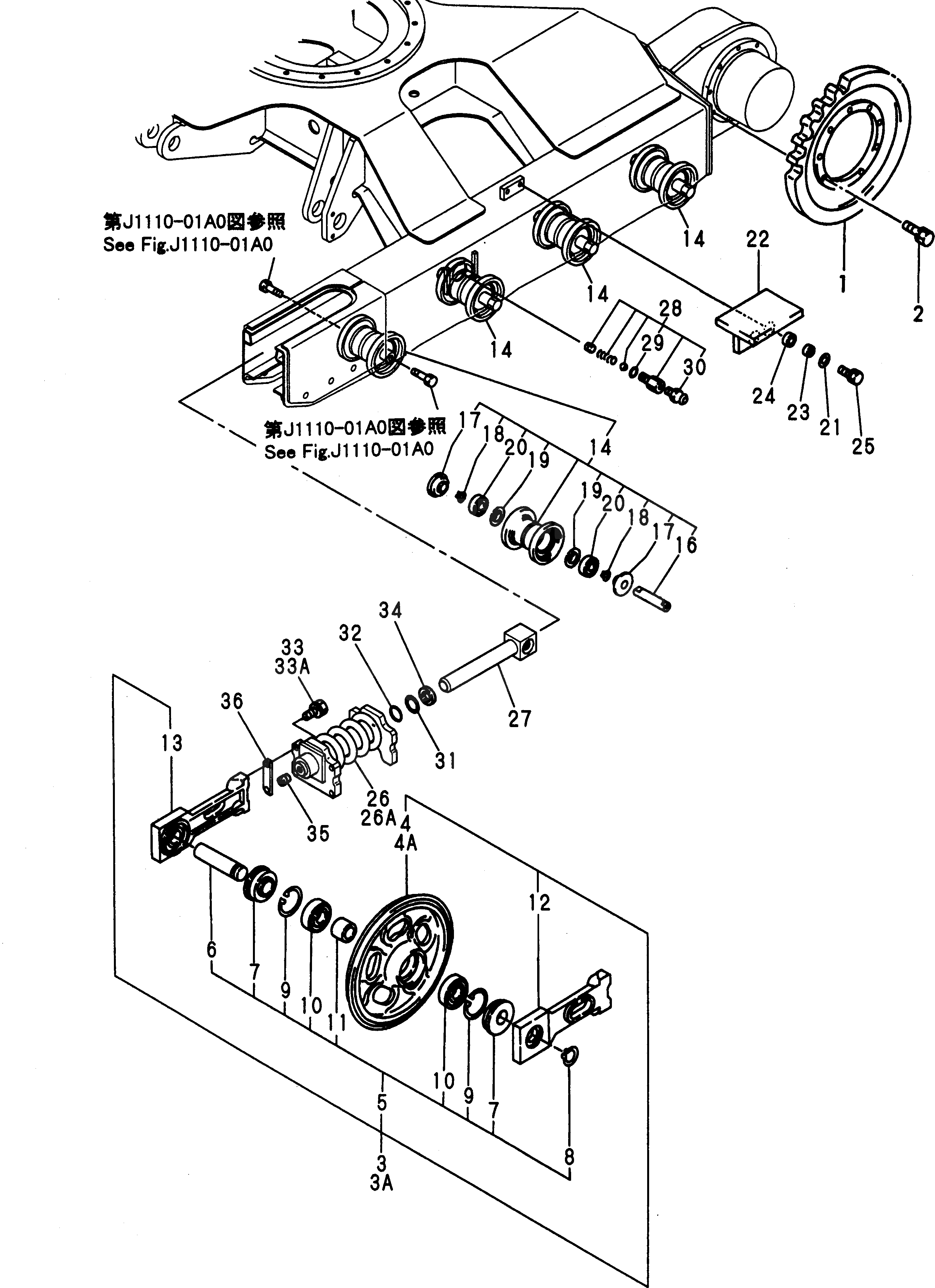 Ведущая звезда YM172173-29100 Komatsu