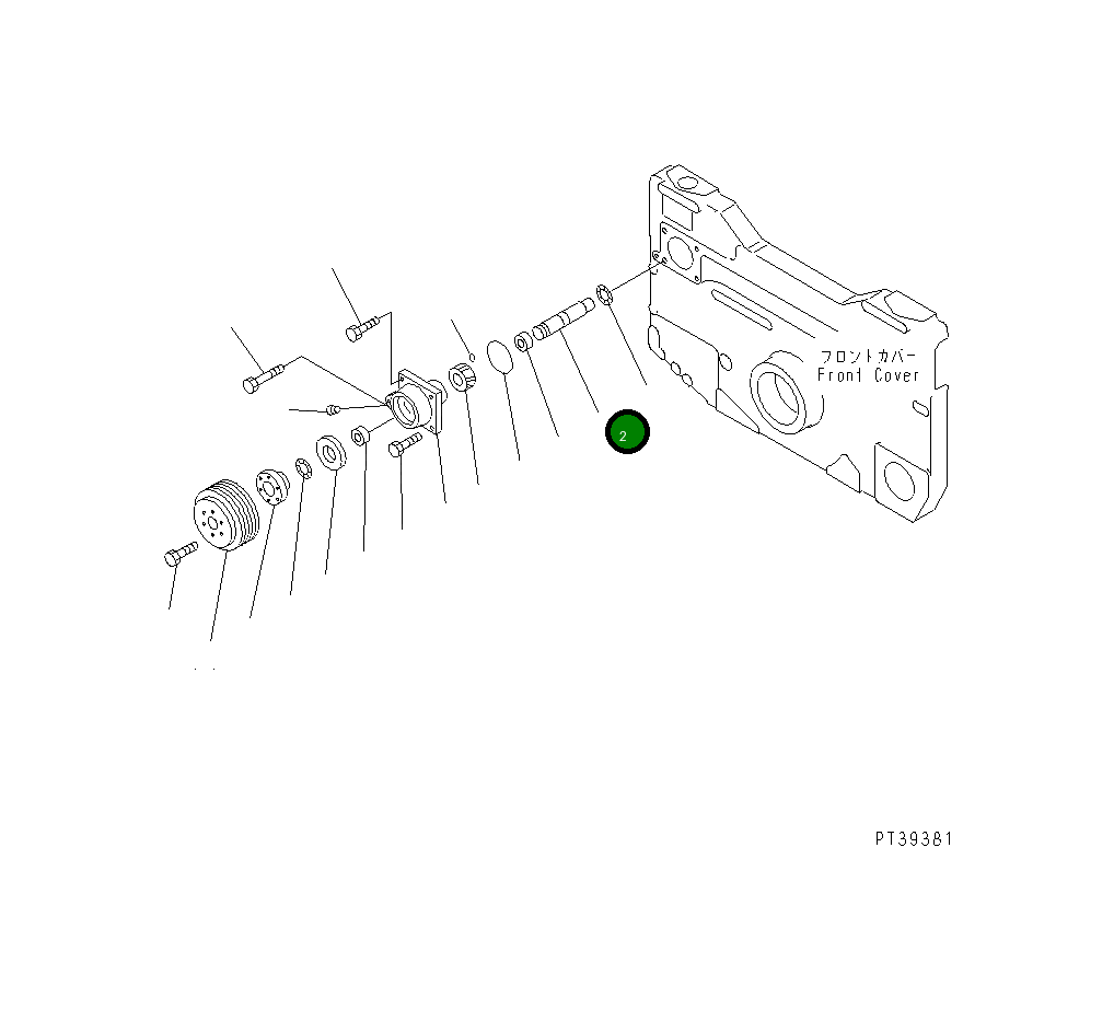 Вал 6215-21-3421 Komatsu