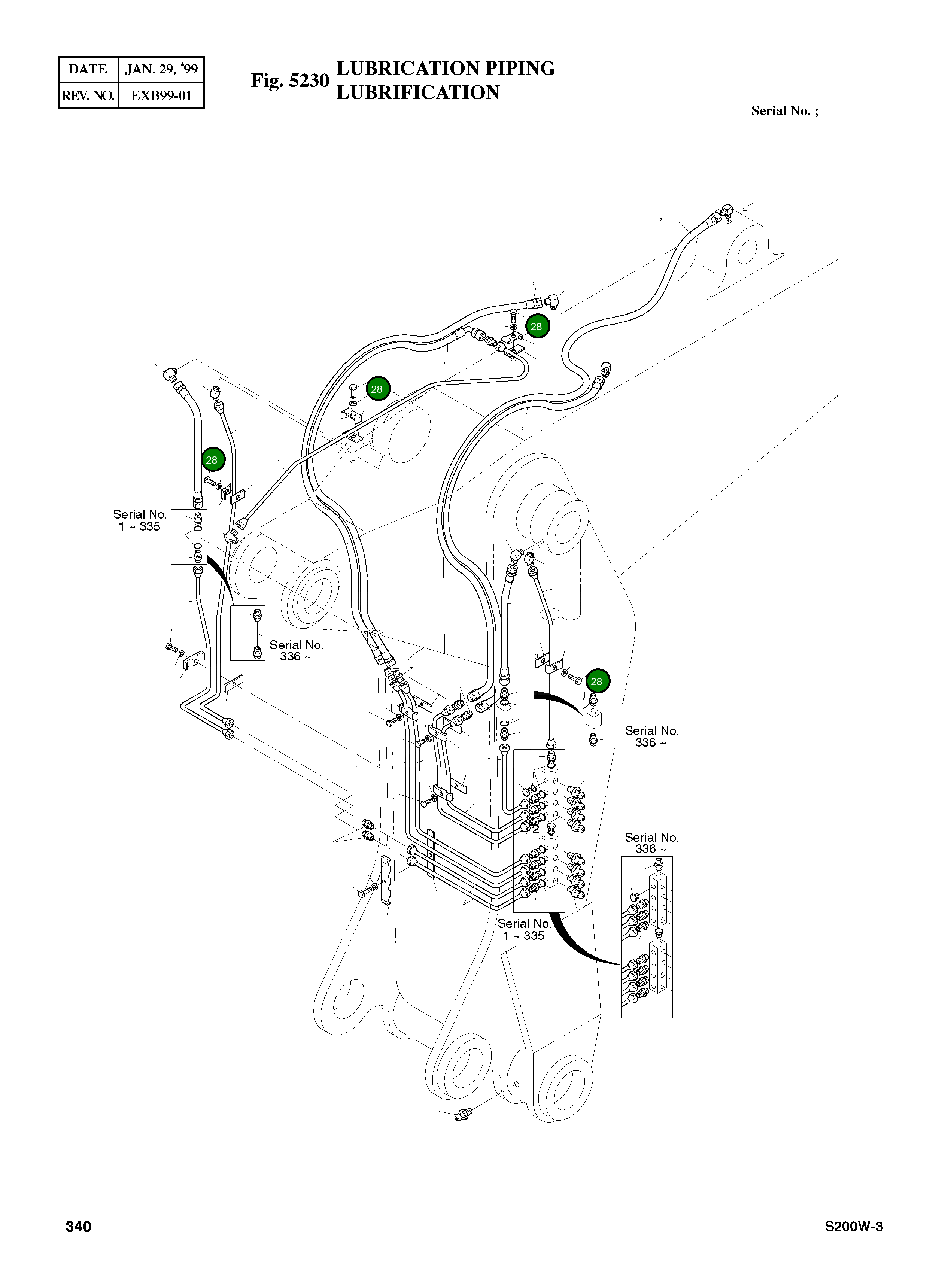 Болт M8X1.25X28 S0509153 Komatsu