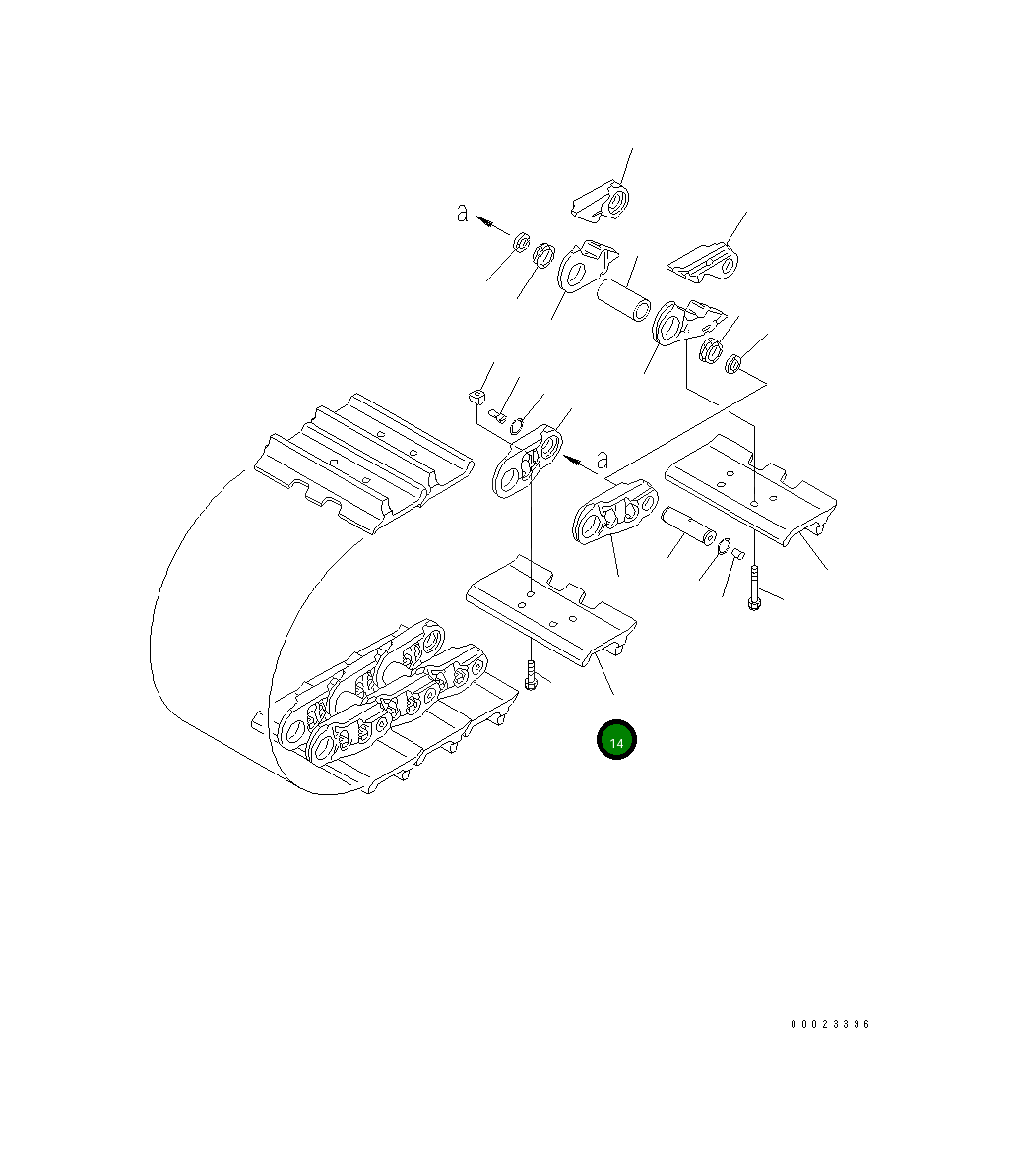 Башмак 195-32-61391 Komatsu