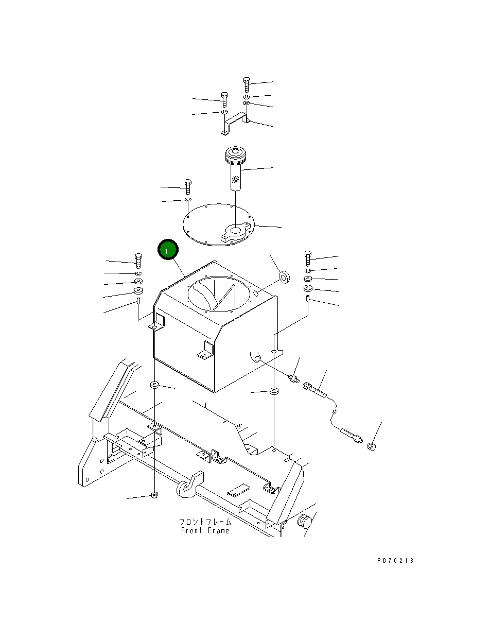 Бак 2691-8-42100 Komatsu