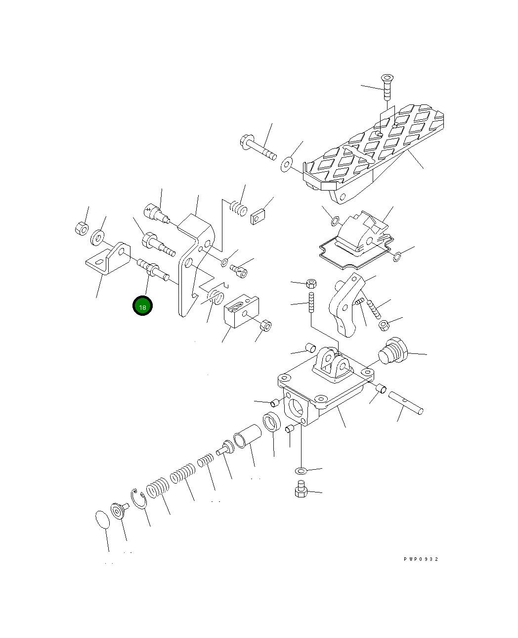 Вал 20E-60-K5460 Komatsu