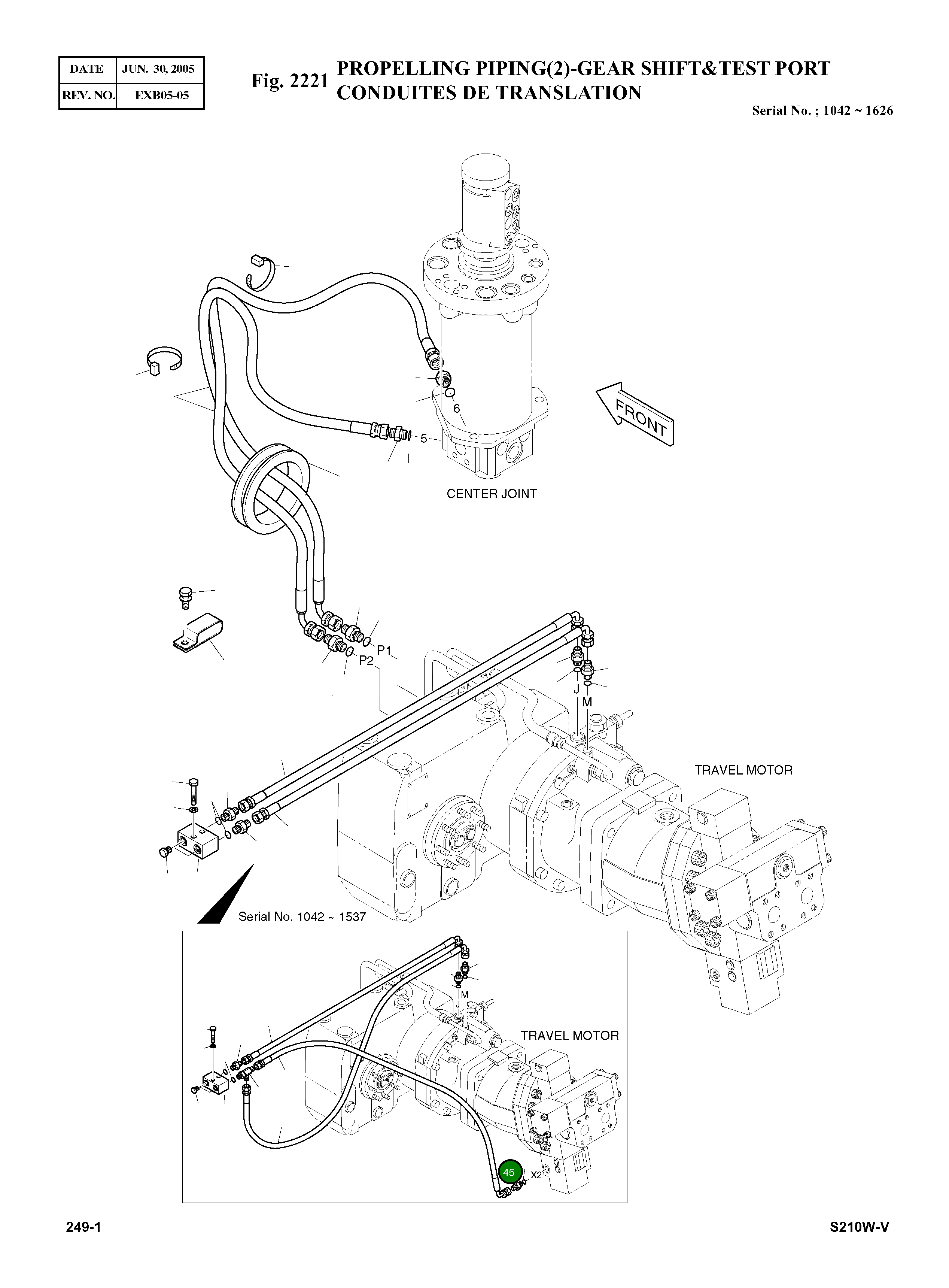Адаптер M14X1.5-PF1/4 2181-1917D5 Komatsu
