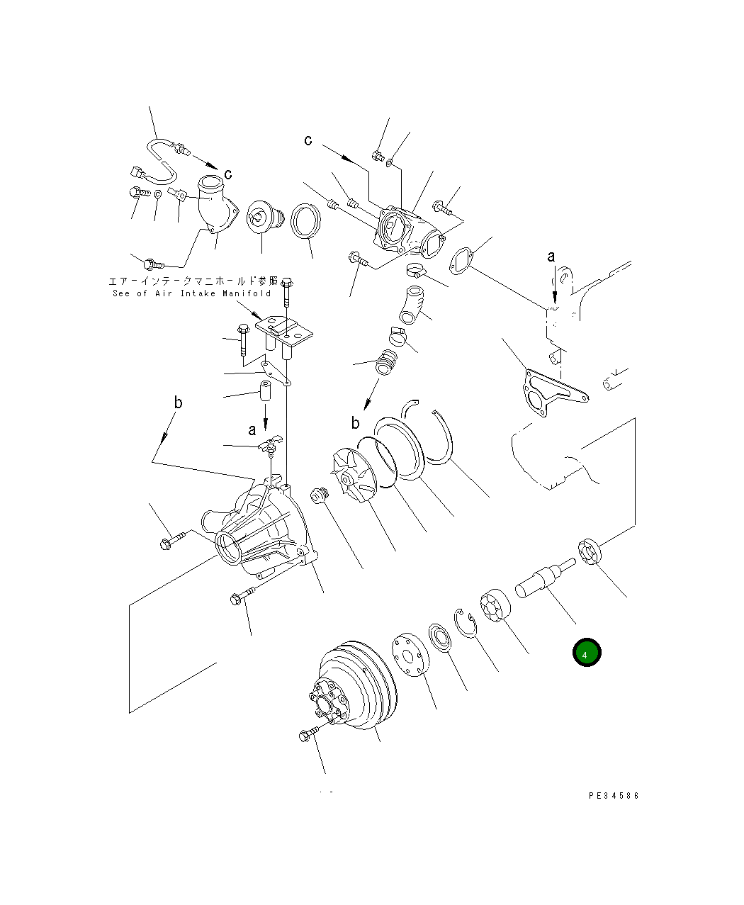 Вал 6221-63-1340 Komatsu