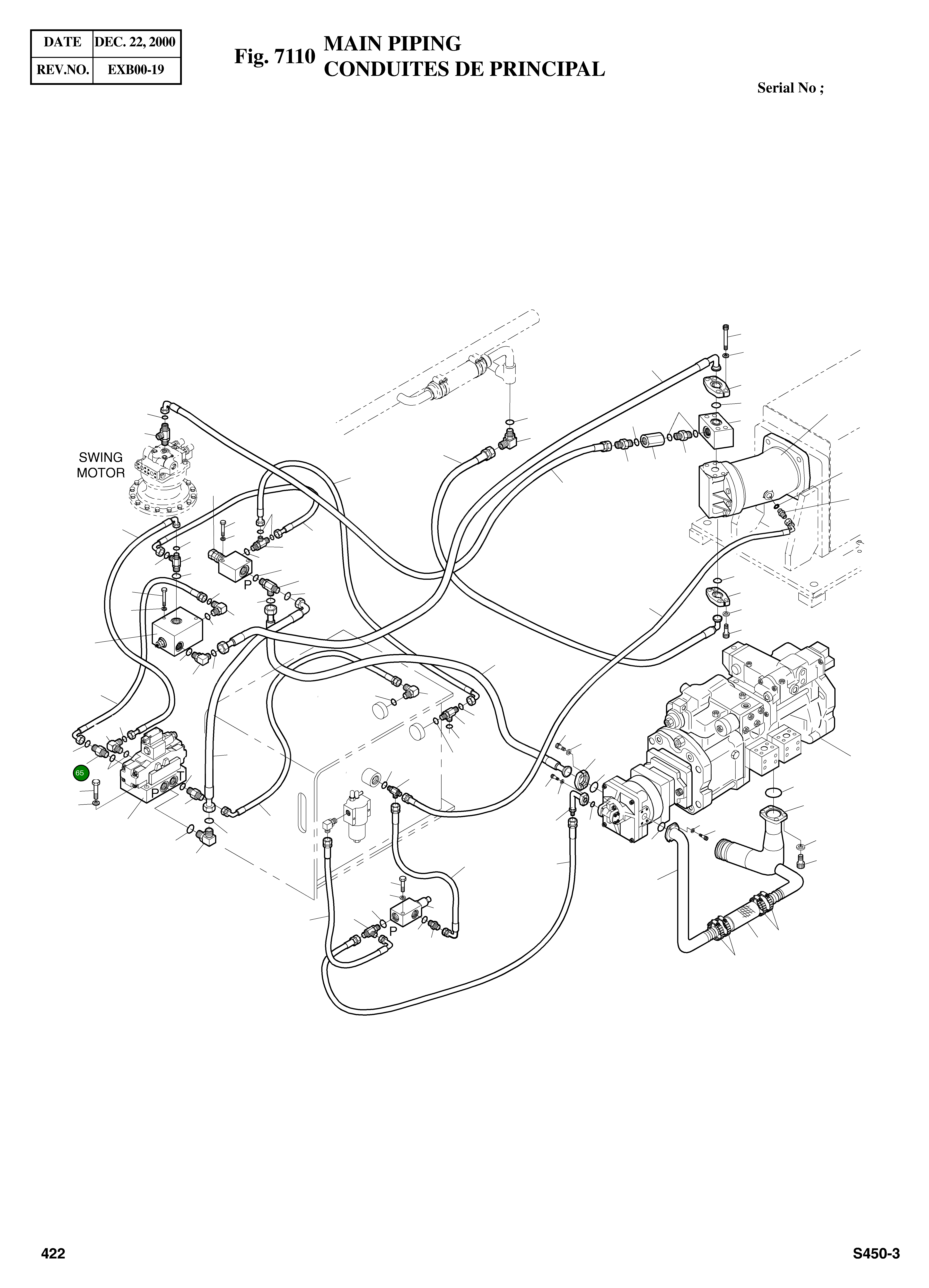 Адаптер PFO3/4XUNF1 3/16-12 2181-2627D3 Komatsu