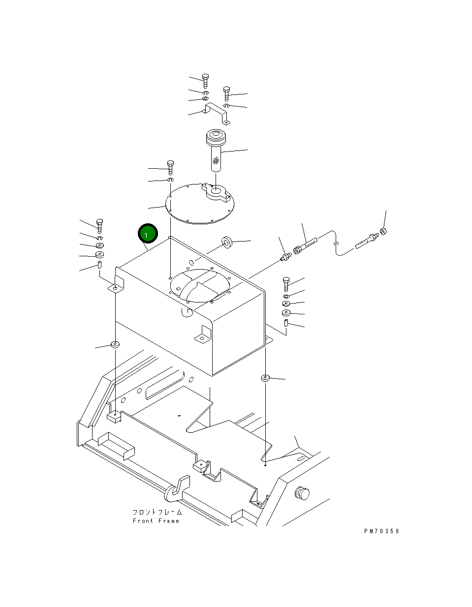 Бак 258-80-32100 Komatsu