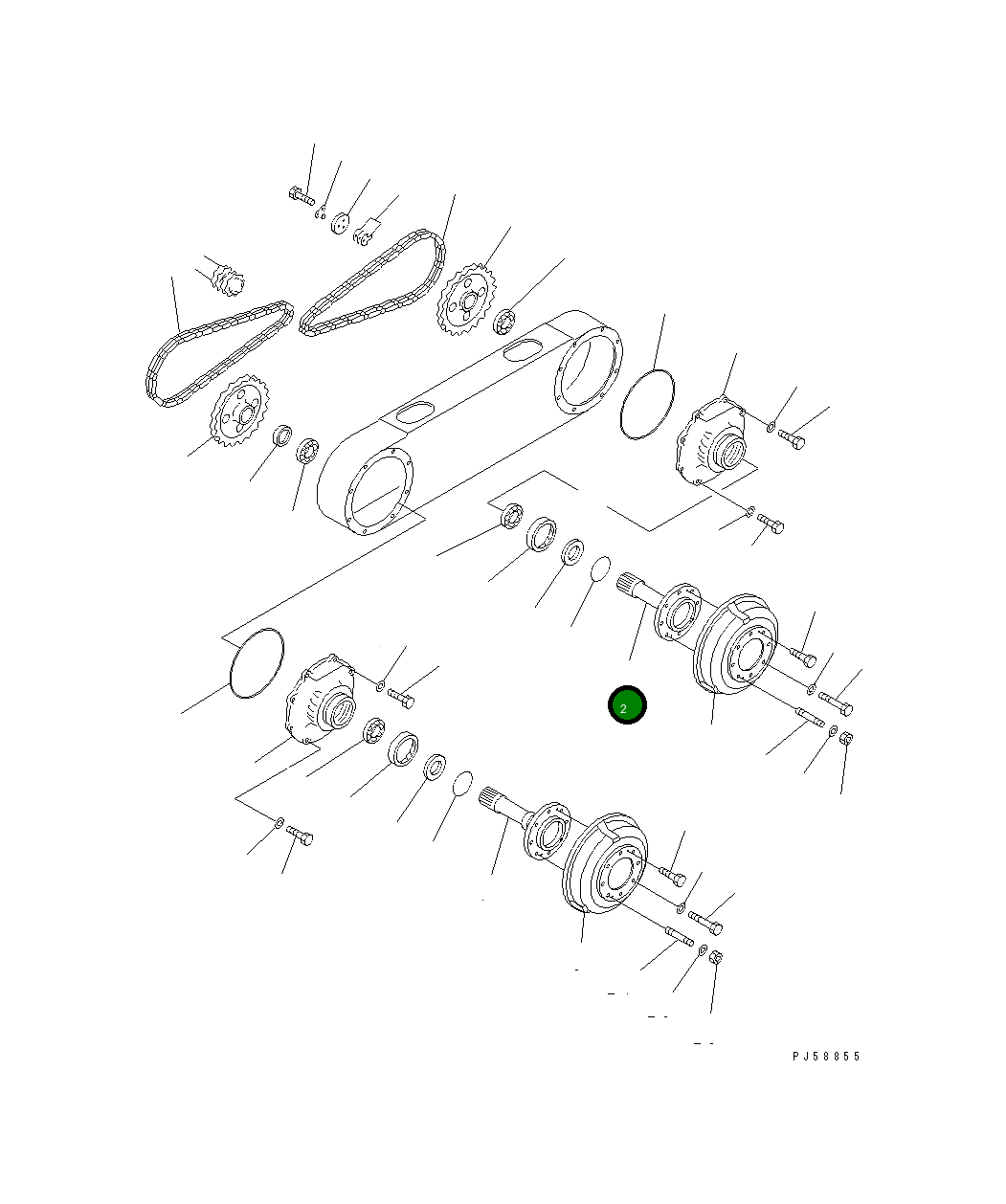 Вал 23D-23-11352 Komatsu