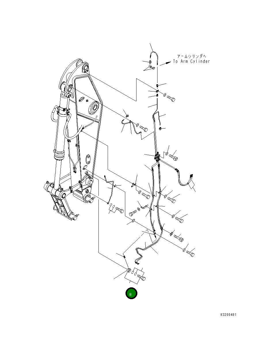 Банджо-штуцер в сборе 207-70-K5340 Komatsu