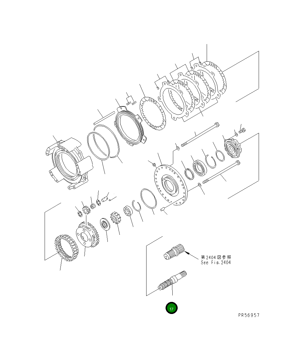 Вал 235-15-12111 Komatsu