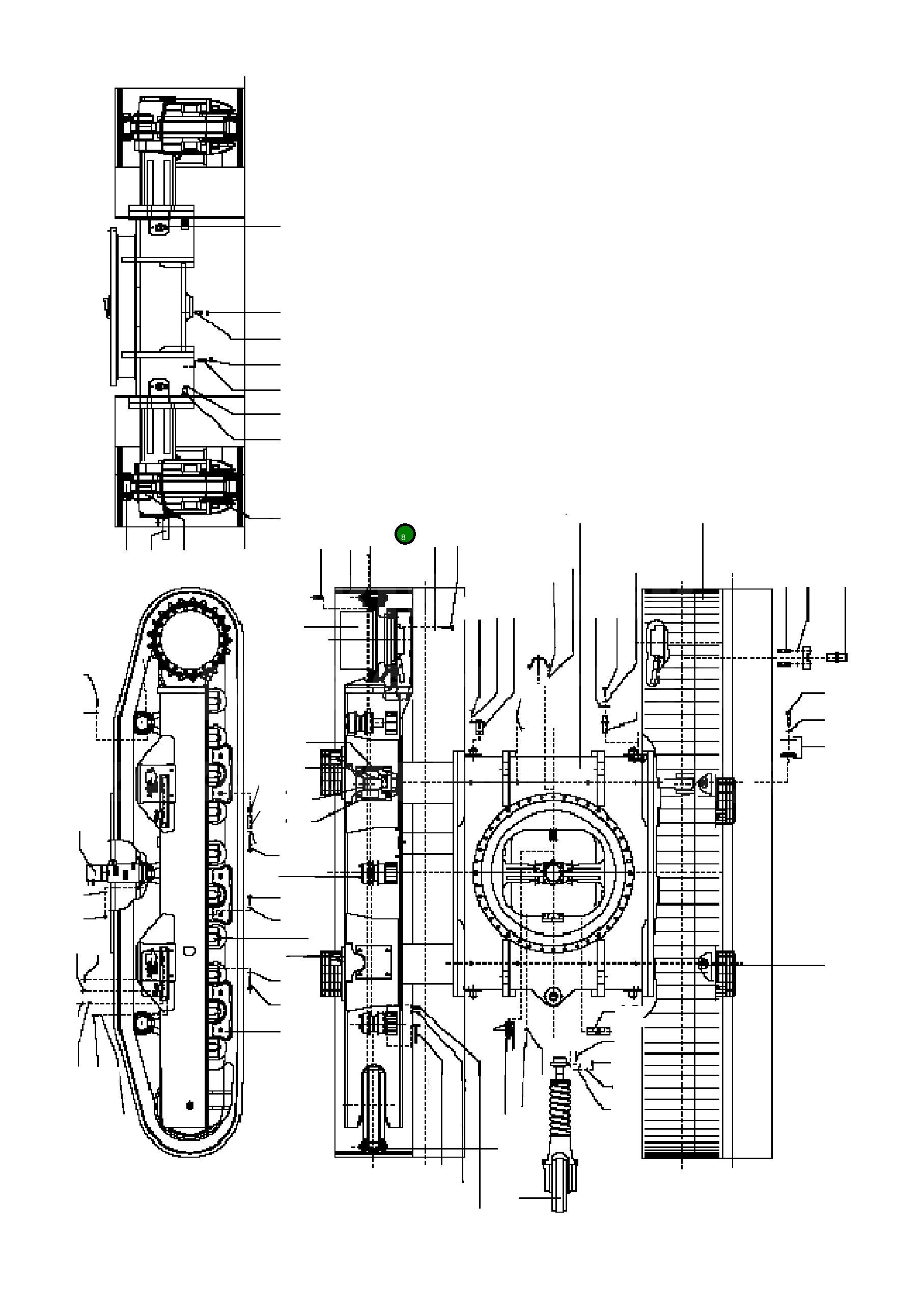Ведущая звезда 207-27-71460 Komatsu