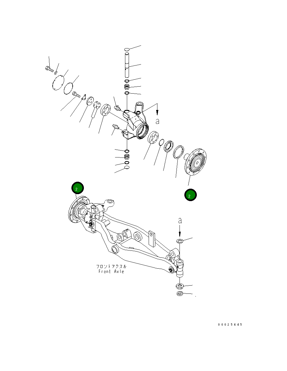 Вал 23C-27-51232 Komatsu