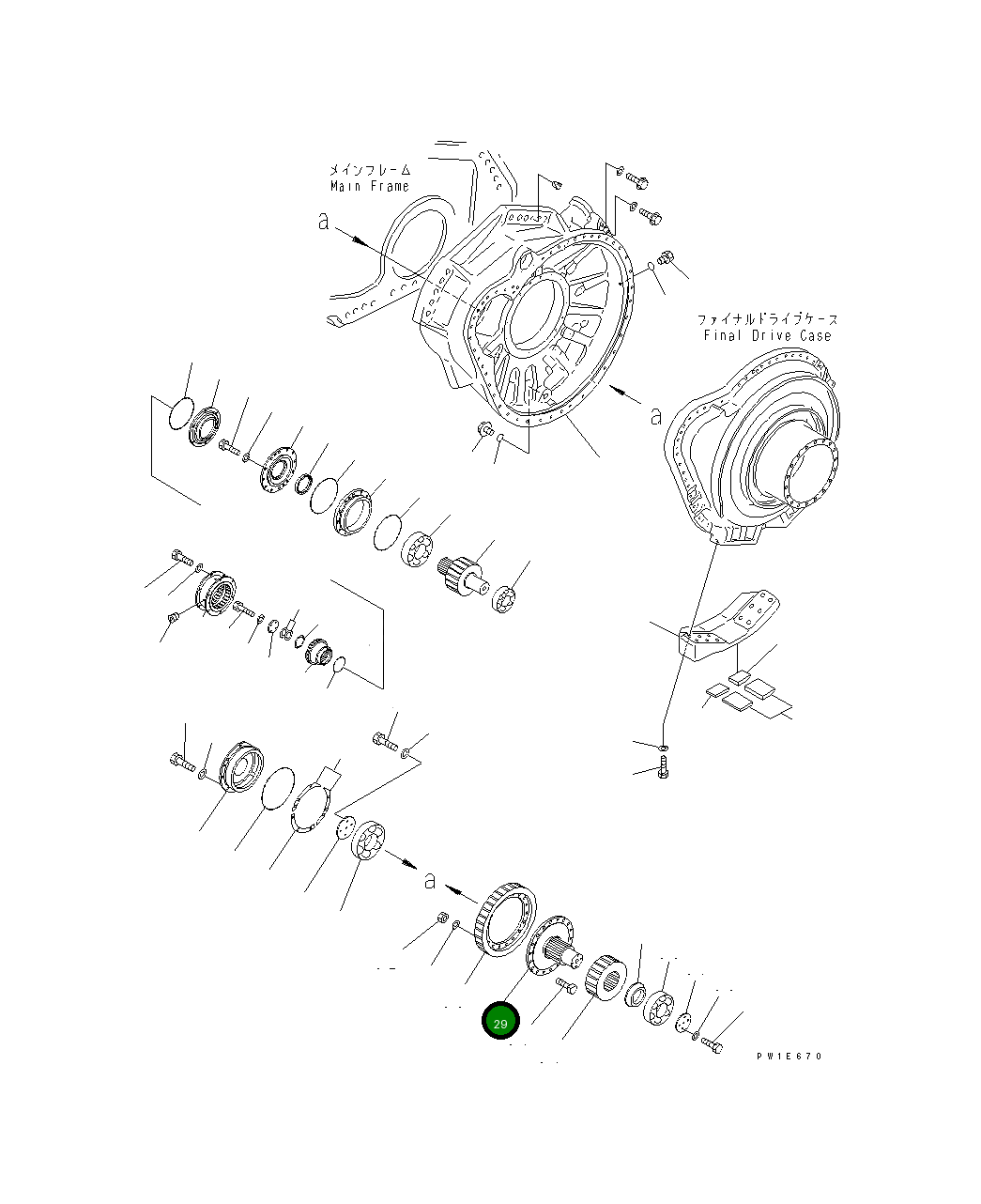 Вал 19M-27-11352 Komatsu