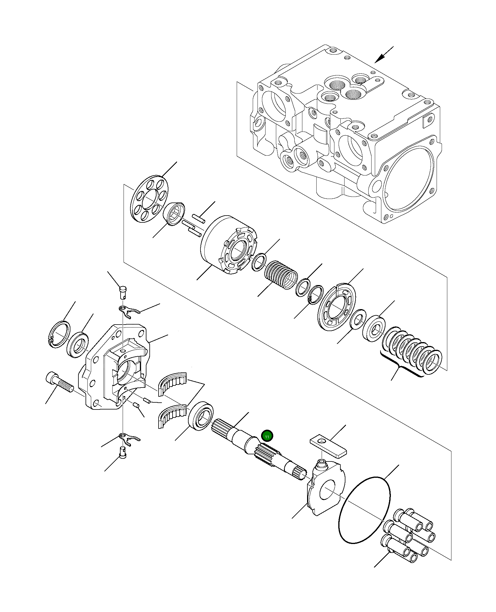 Вал 720-2T-12111 Komatsu