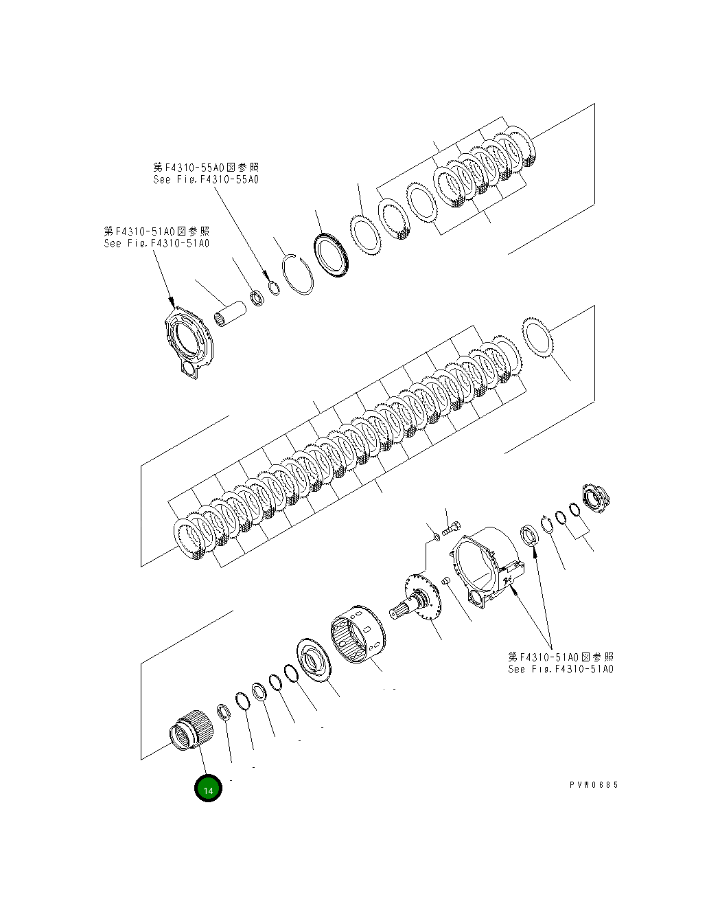 Барабан 42C-13-17221 Komatsu