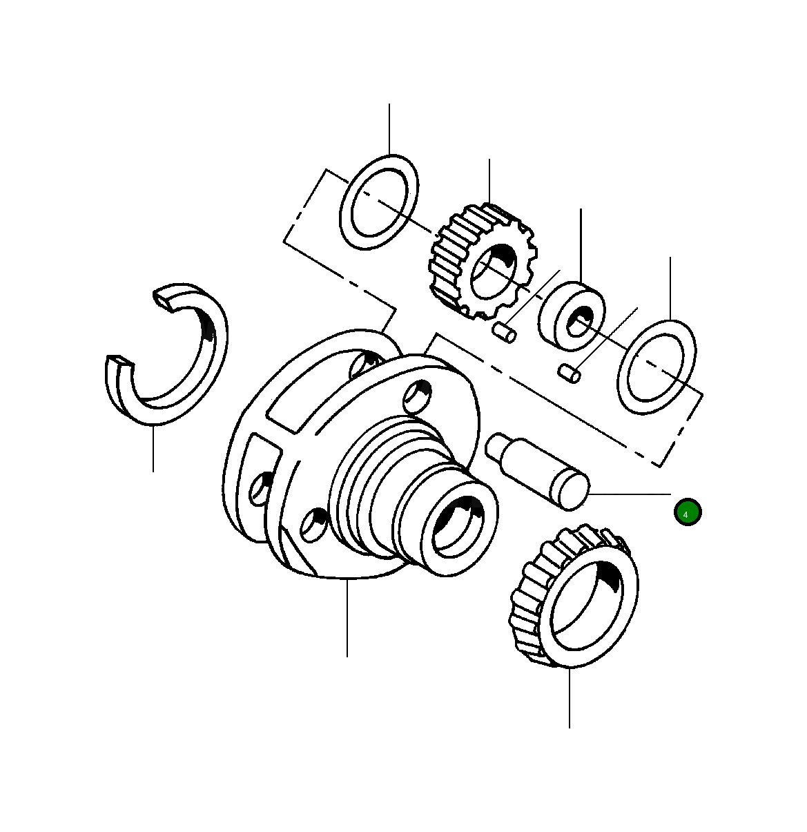 Вал 1431 006 H1 Komatsu