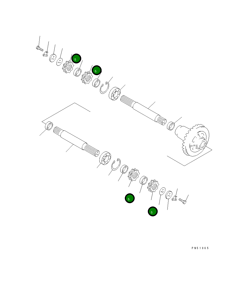 Ведущая звезда 23D-22-11480 Komatsu
