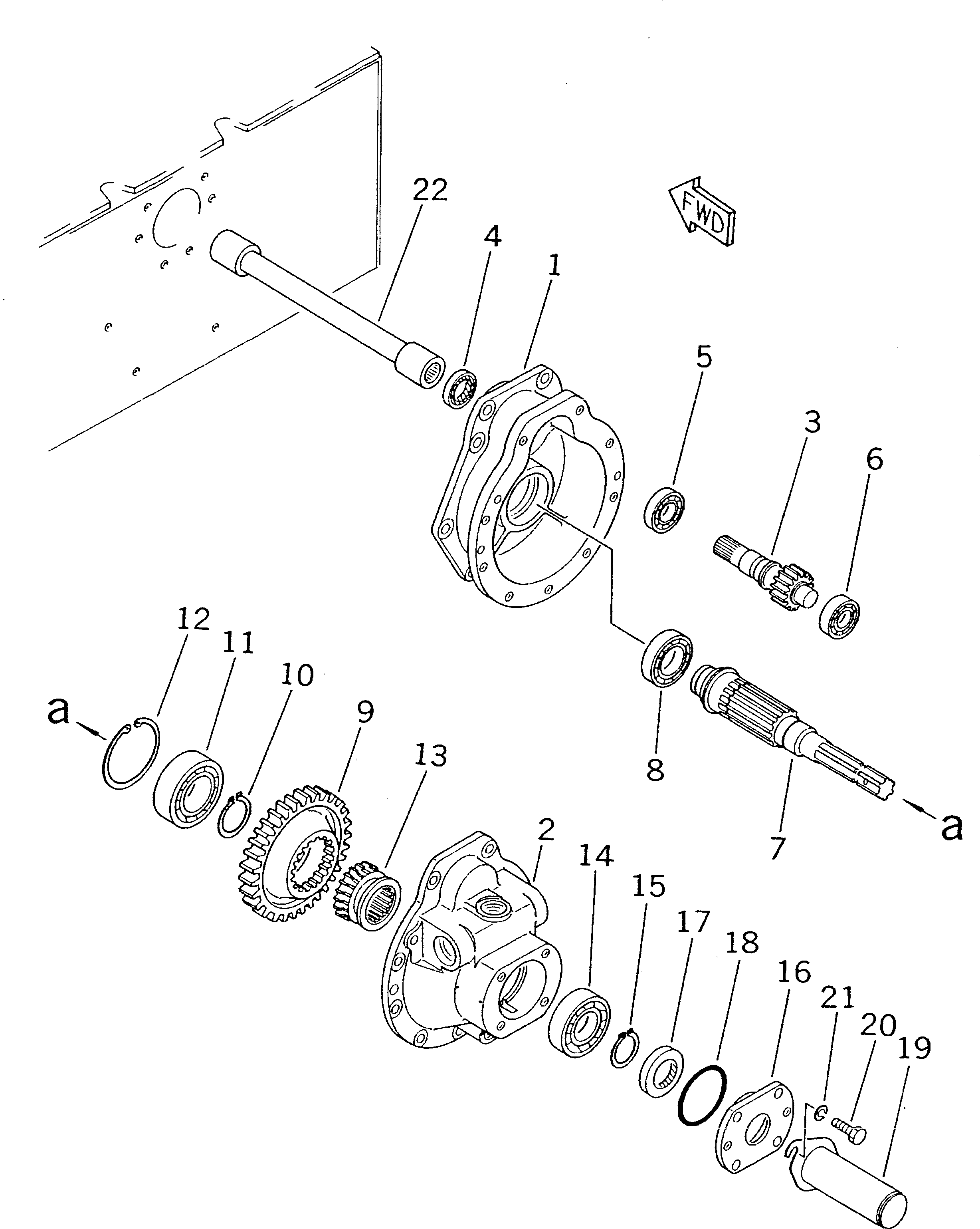 Вал 101-Z56-1220 Komatsu