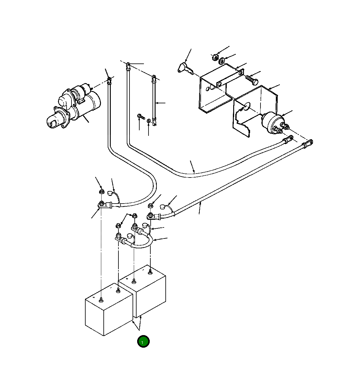 Аккумулятор сухозаряженный 1234 215 H1 Komatsu