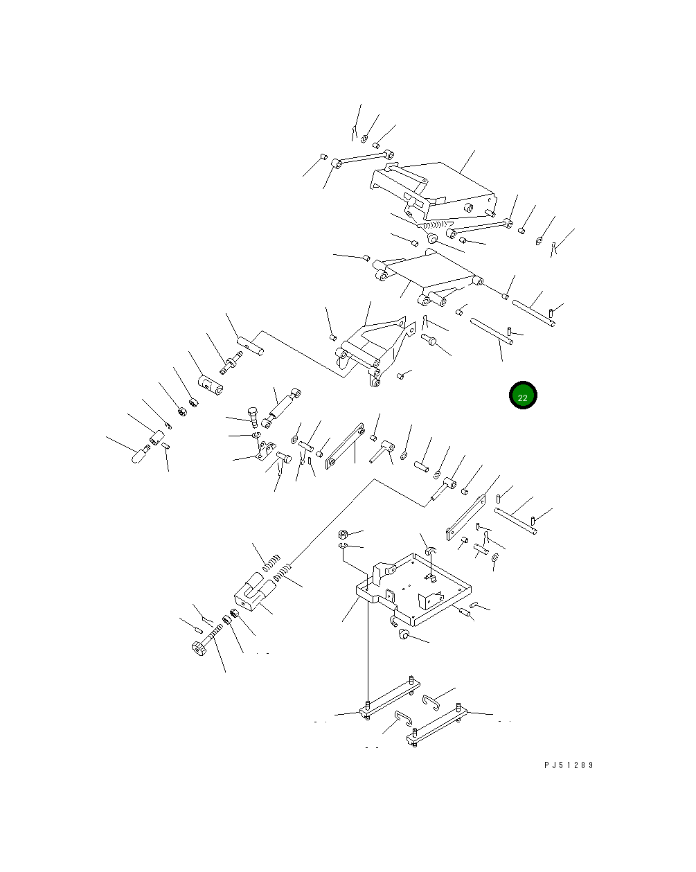 Вал 232-57-57460 Komatsu