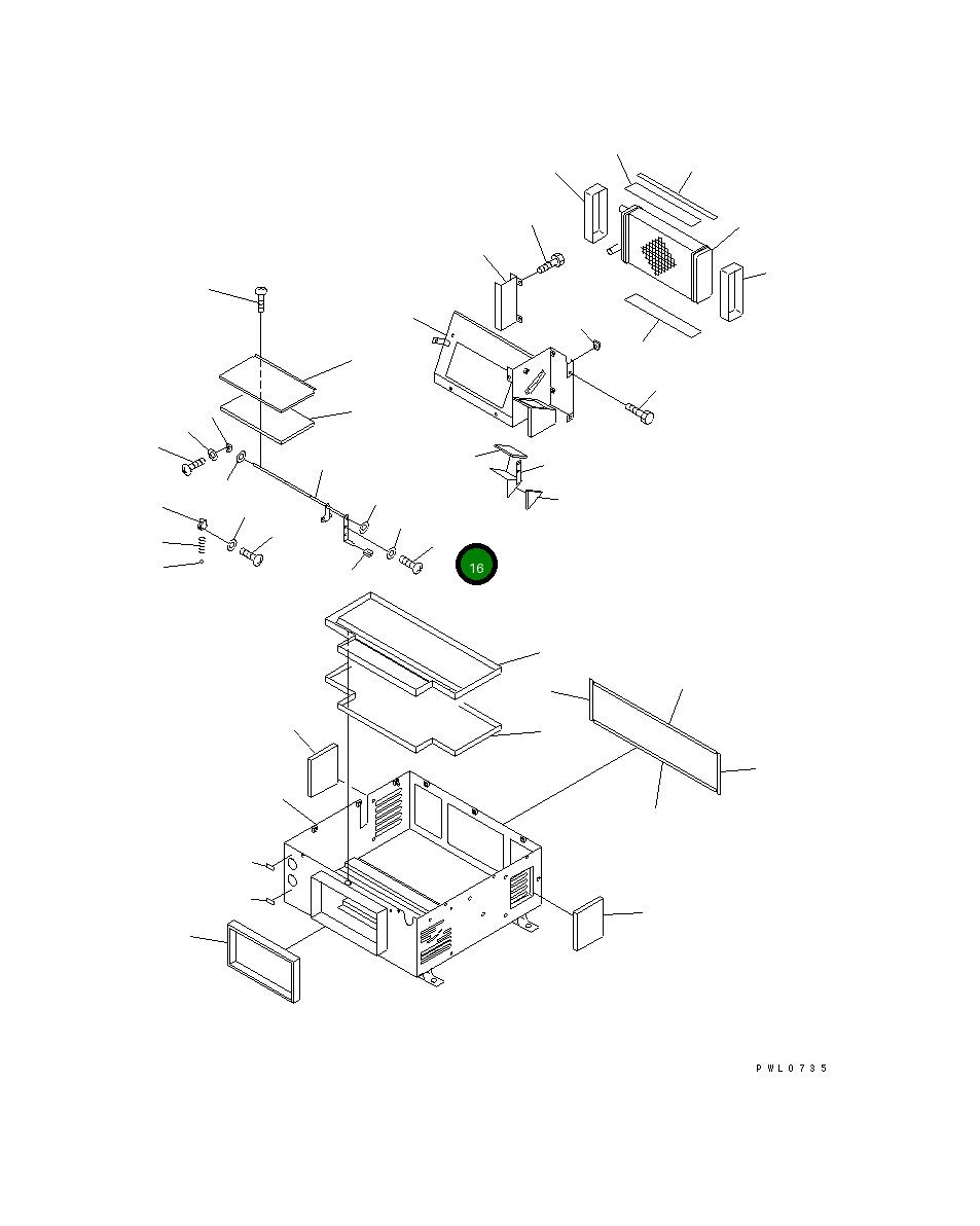 Болт,(M5X10) TW8030-0510 Komatsu