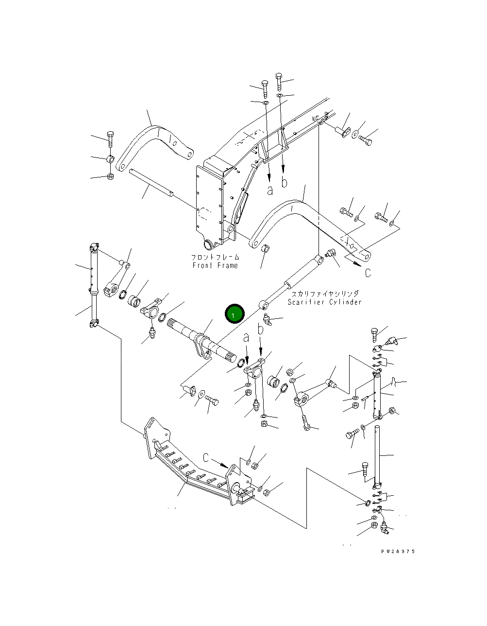 Вал 23B-71-31312 Komatsu