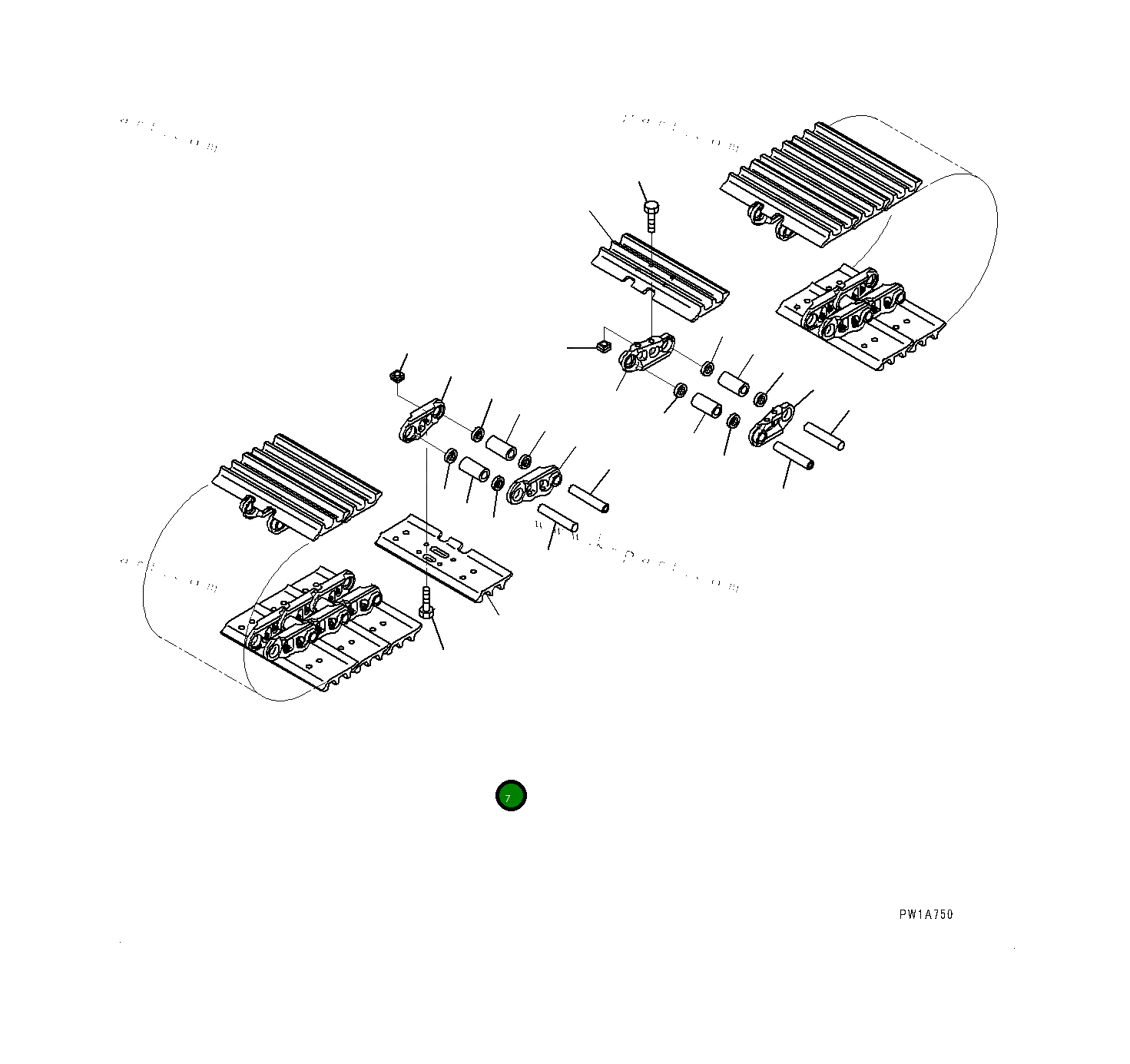 Башмак 20Y3231110 Komatsu