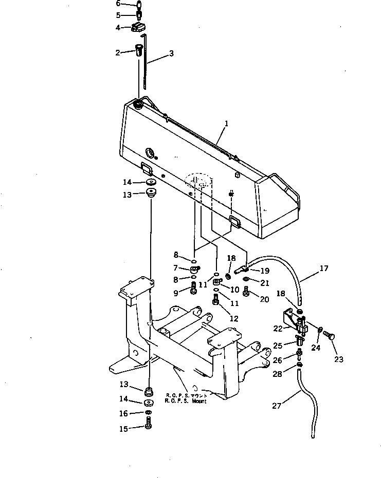 Бак 195-04-31421 Komatsu