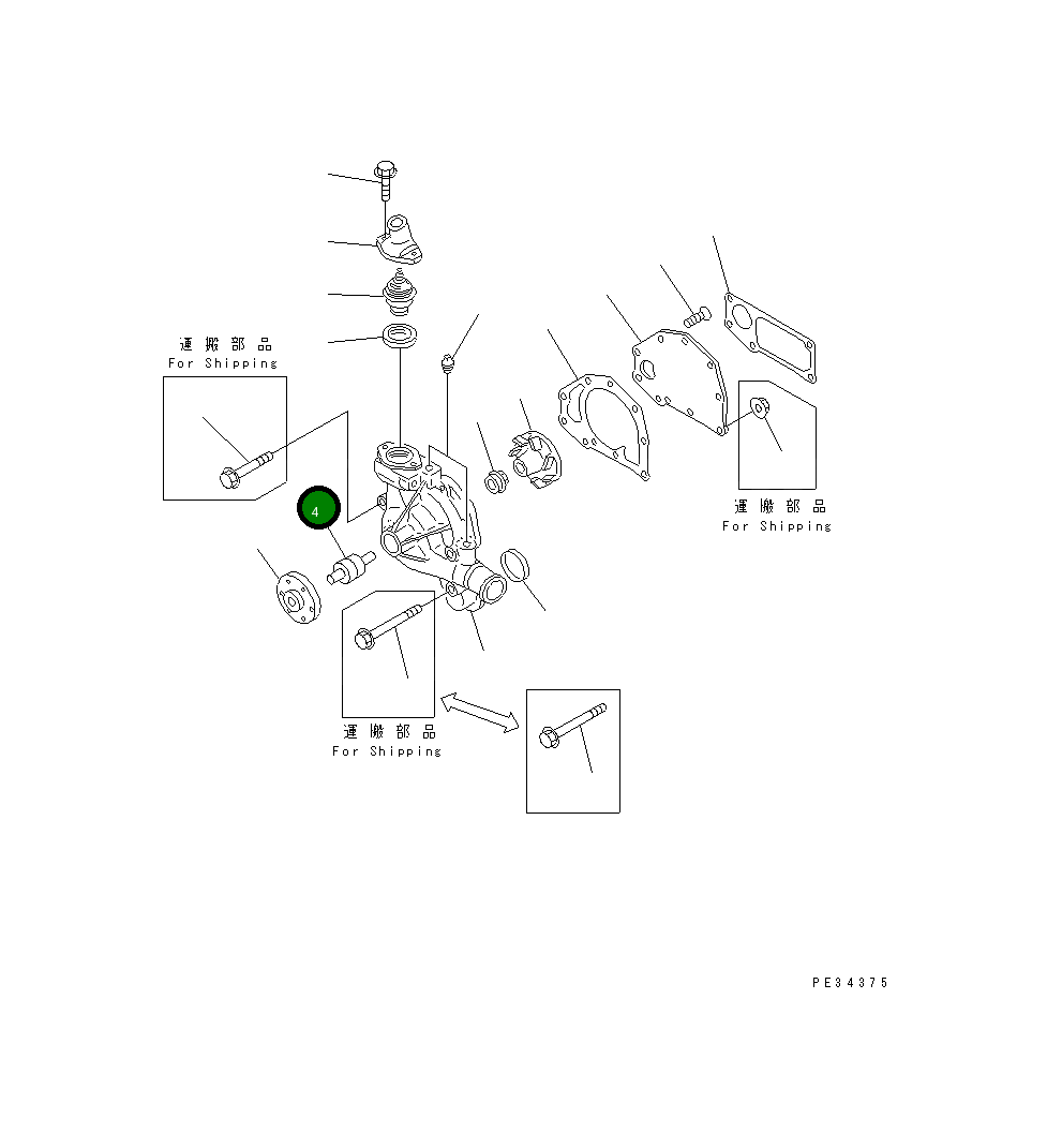 Вал 6206-61-1342 Komatsu