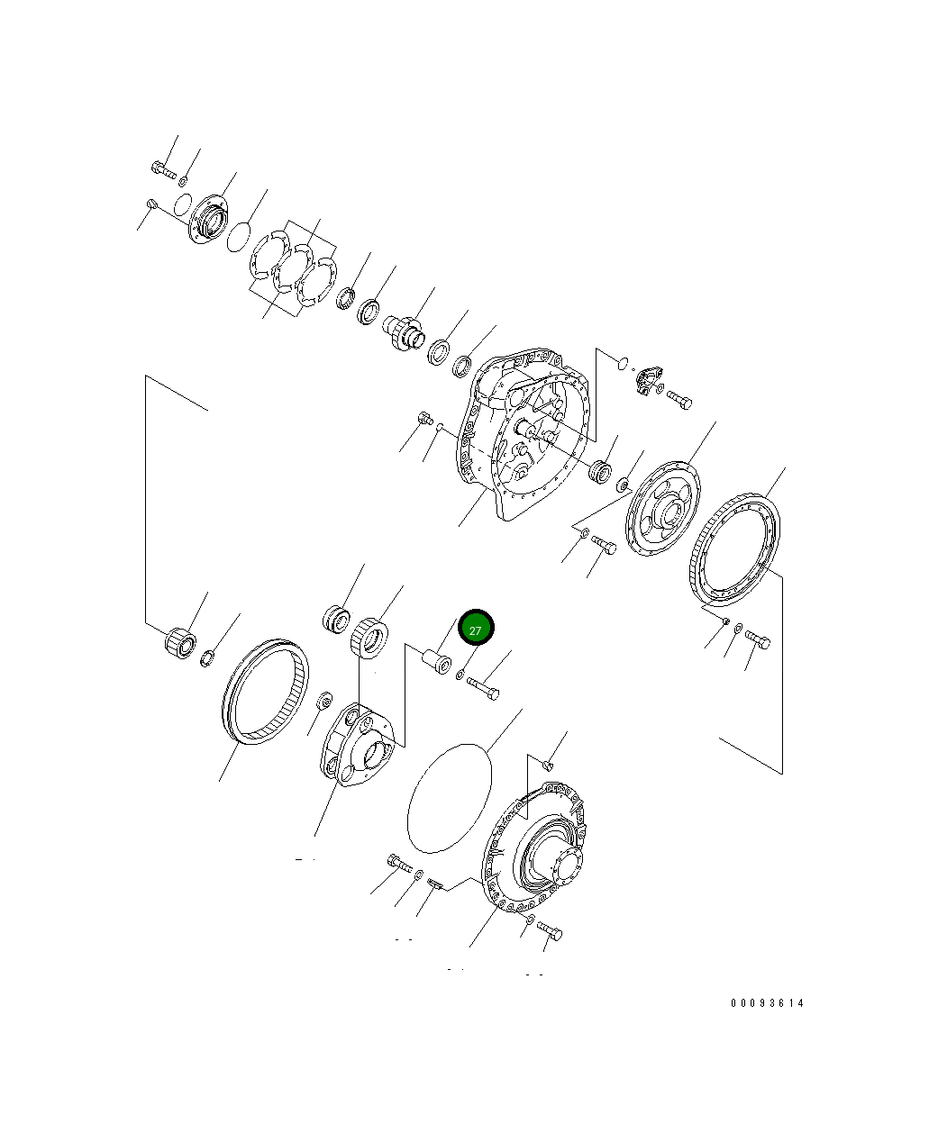 Вал 14X-27-51310 Komatsu