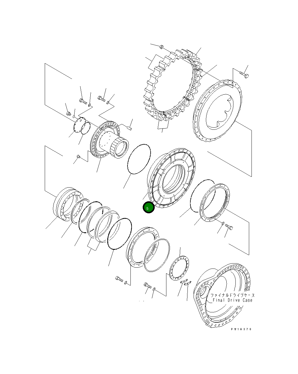Барабан 19M-27-21111 Komatsu