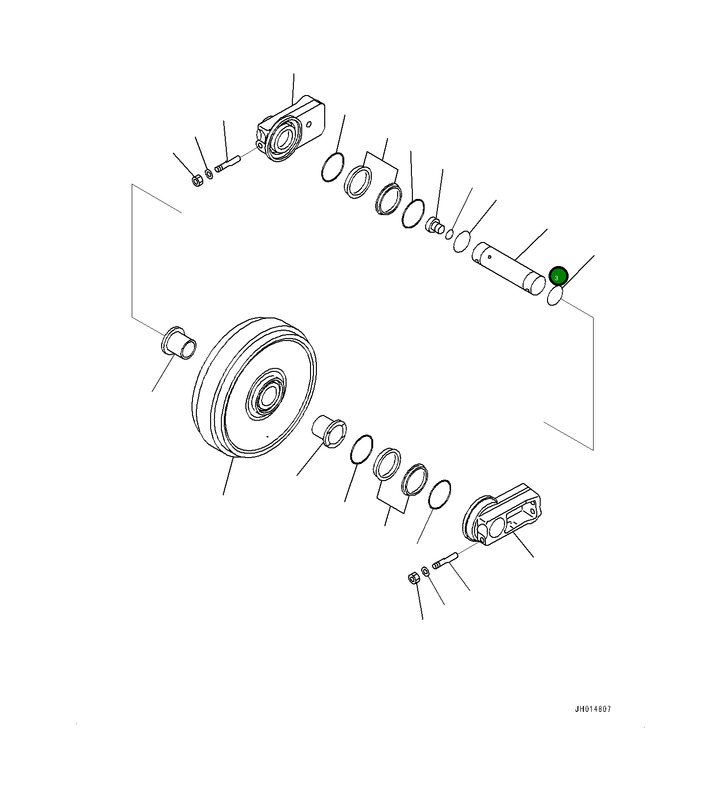 Вал 208-30-53130 Komatsu