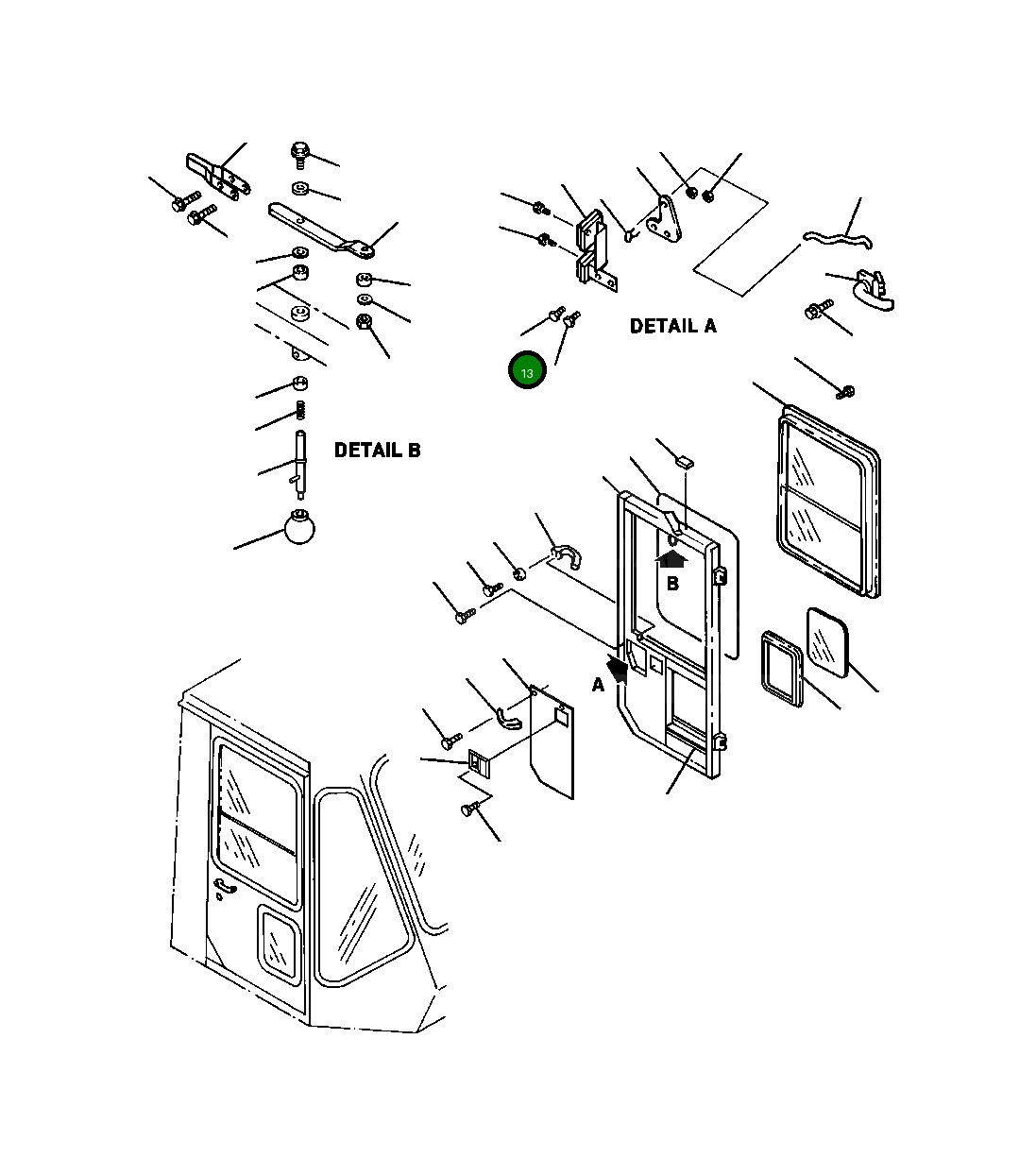 Болт, 5/16-18 X 3/4 421-09-A1390 Komatsu